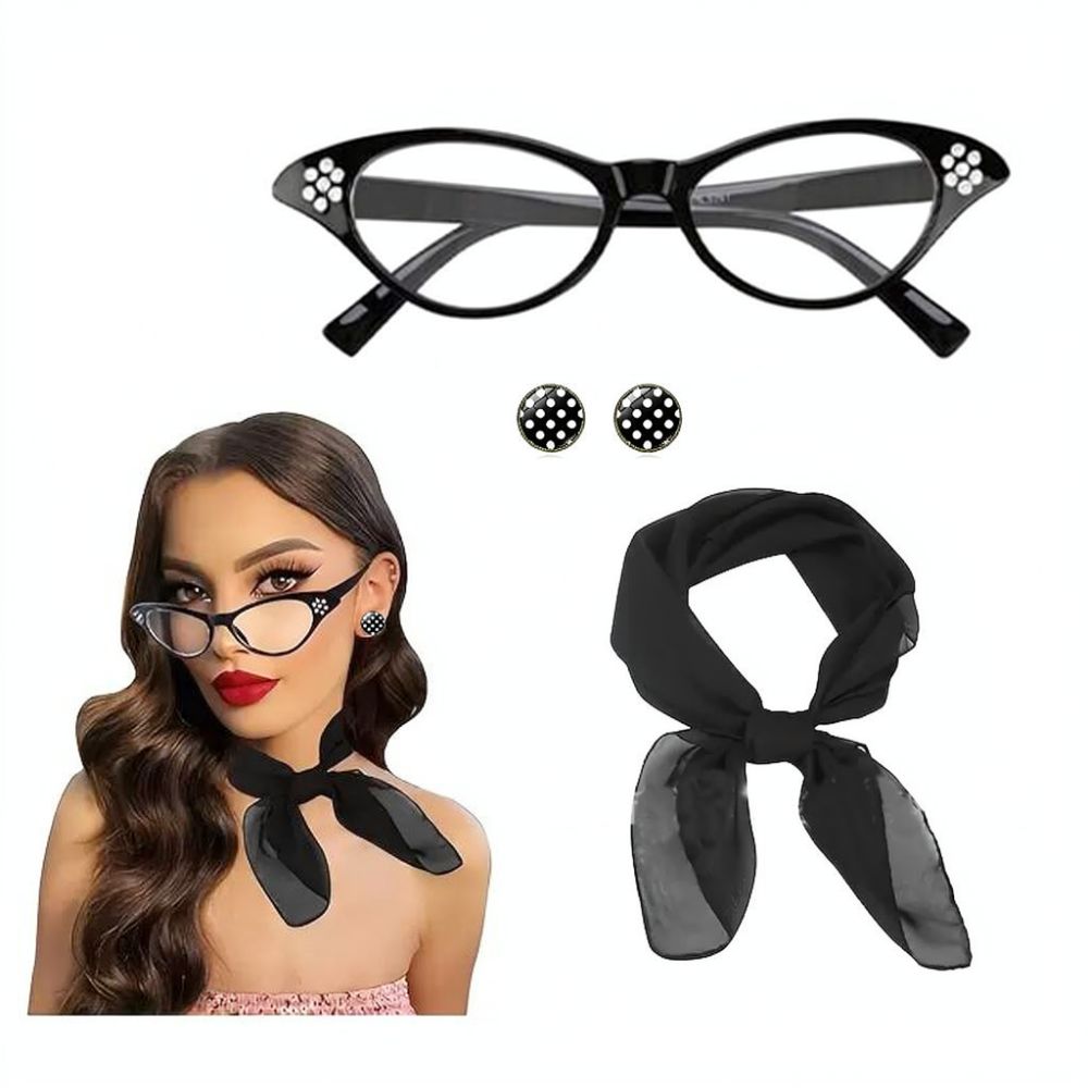 Women'S Accessories In The 1950S - 1950년대 레트로 스타일의 화려한 액세서리 세트: