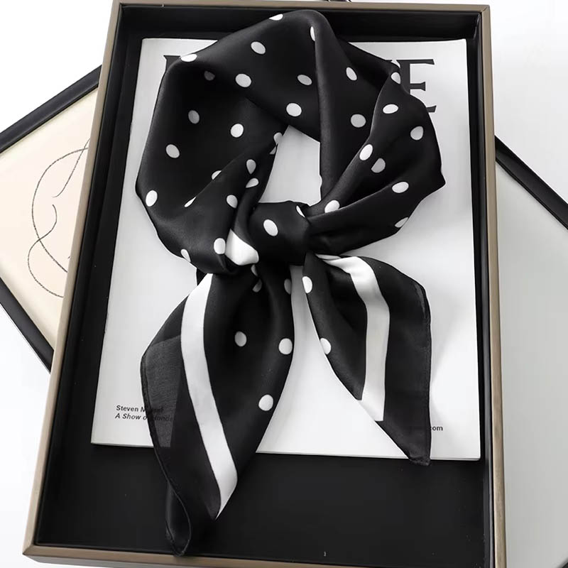 Silk Scarf Square - 럭셔리 여성용 헤어 스카프 실크 스퀘어