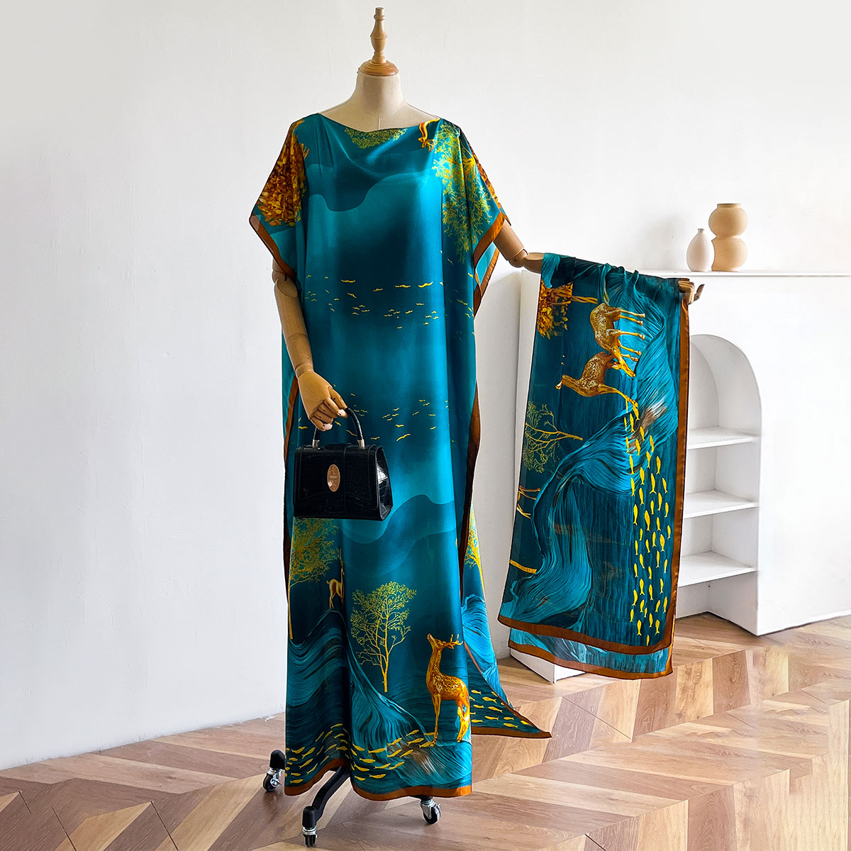 Women Accessories Dubai - 여성용 롱 숄 두바이 패션 MUMU