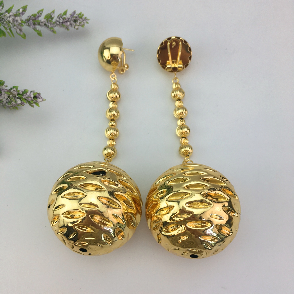 Women Accessories Dubai - EMMA 패션 두바이 골드 컬러 빅