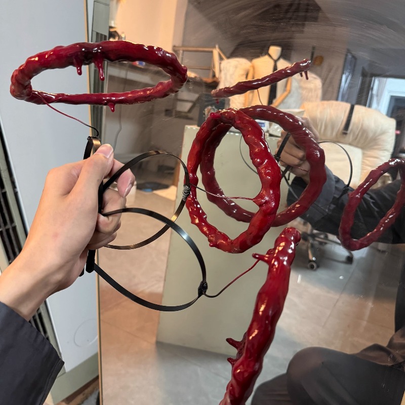 애니메이션 마키마 코스프레 체인소 코스 레드 대장 머리 - Women'S Red Accessories 리뷰 및 가격