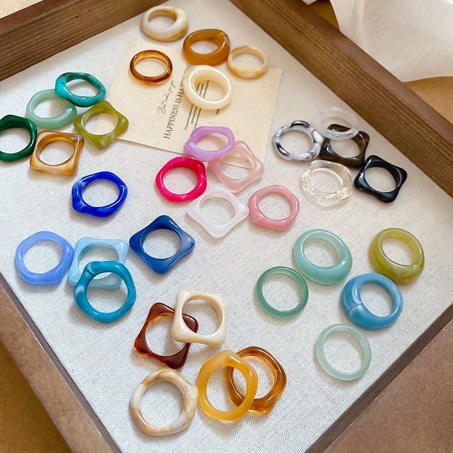 5PCS 세트 여성을위한 트렌디 한 다채로운 기하학 불 - Women'S Emo Accessories 리뷰 및 가격