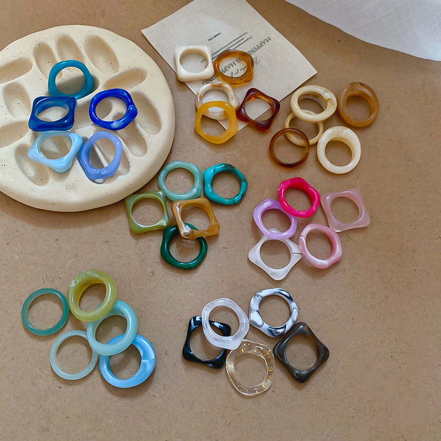5PCS 세트 여성을위한 트렌디 한 다채로운 기하학 불 - Women'S Emo Accessories 리뷰 및 가격