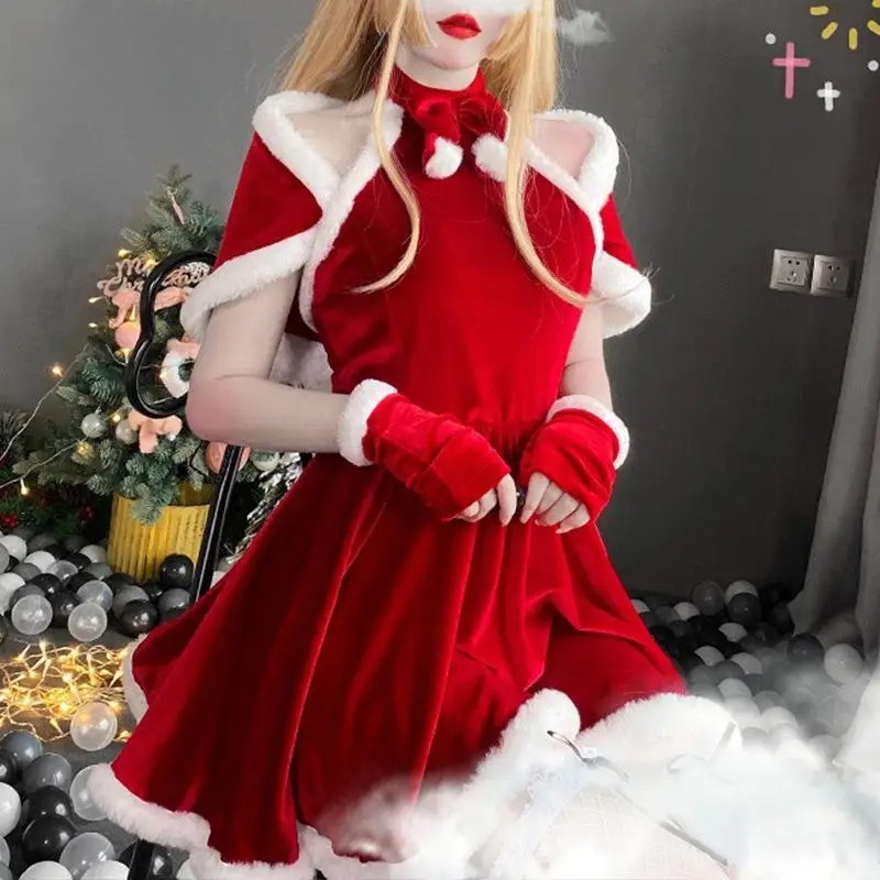 크리스마스 코스프레 의상 드레스 액세서리 정장 레드 새 - Women'S Red Accessories 리뷰 및 가격
