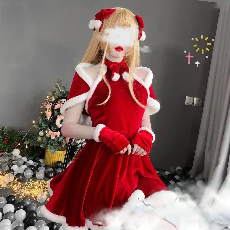 크리스마스 코스프레 의상 드레스 액세서리 정장 레드 새 - Women'S Red Accessories 리뷰 및 가격