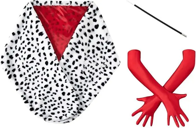 여자 할로윈 Deville 코트 의상 달마시안 목도리  - Women'S Accessories In The 1950S 리뷰 및 가격