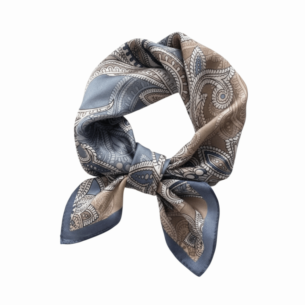 실크 소재 실크 스퀘어 스카프 플로럴 프린트 부드러운  - Silk Scarf Square 리뷰 및 가격