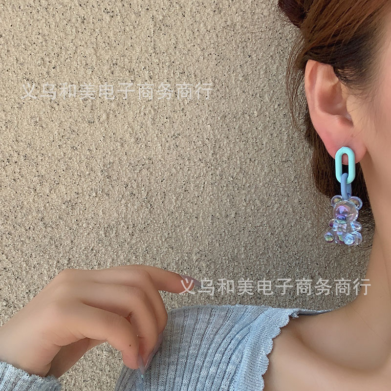 925 실버 바늘 매달려 귀걸이 스터드 거미 곰 귀걸이 - Women'S Emo Accessories 리뷰 및 가격