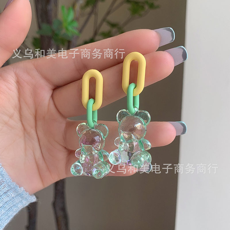 925 실버 바늘 매달려 귀걸이 스터드 거미 곰 귀걸이 - Women'S Emo Accessories 리뷰 및 가격