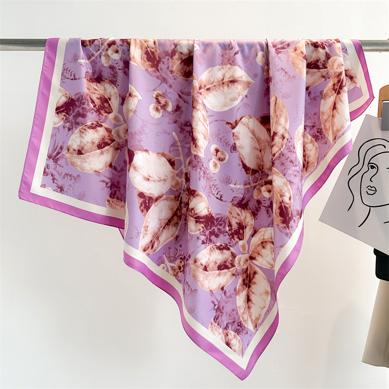 레트로 프린트 대형 스퀘어 스카프, 용수철 가을 스카프 - Silk Scarf Square 리뷰 및 가격