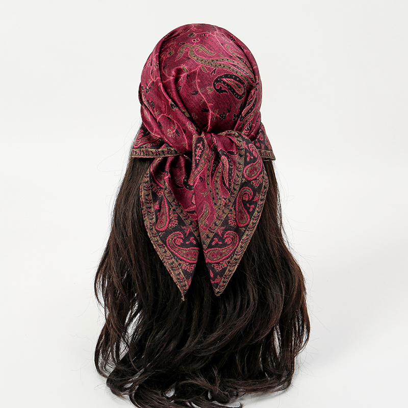 럭셔리 실크 스카프 70*70cm 스퀘어 레트로 페이즐 - Silk Scarf Square 리뷰 및 가격